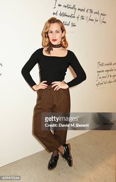 Charlotte Dellal attends the VIP launch of #SheInspiresMe Fashion, a limited edition designer collaboration in aid of Women For Women International,...