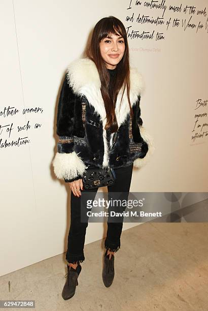 Zara Martin attends the VIP launch of #SheInspiresMe Fashion, a limited edition designer collaboration in aid of Women For Women International, at...