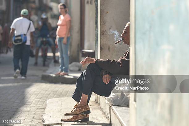 Man smoking cigar seen in Havana old town. For a week I explored the streets of Havana, the homes and Havana's vastly diverse culture, just a few...