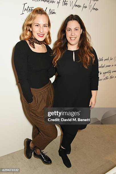 Charlotte Dellal and Mary Katrantzou attend the VIP launch of #SheInspiresMe Fashion, a limited edition designer collaboration in aid of Women For...