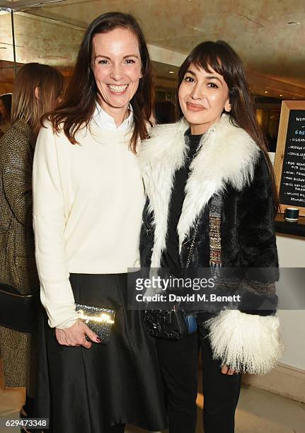 Brita Fernandez Schmidt , Executive Director of Women for Women International UK, and Zara Martin attend the VIP launch of #SheInspiresMe Fashion, a...