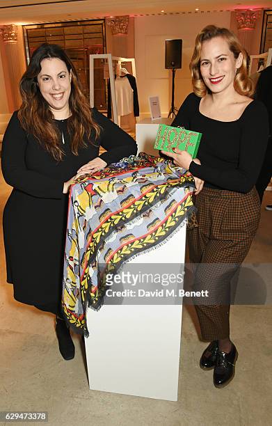 Mary Katrantzou and Charlotte Dellal attend the VIP launch of #SheInspiresMe Fashion, a limited edition designer collaboration in aid of Women For...
