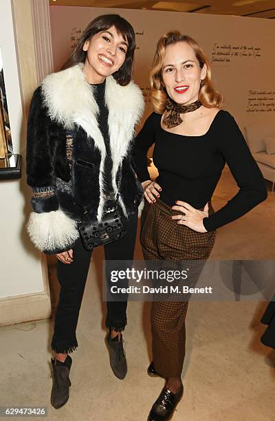 Zara Martin and Charlotte Dellal attend the VIP launch of #SheInspiresMe Fashion, a limited edition designer collaboration in aid of Women For Women...