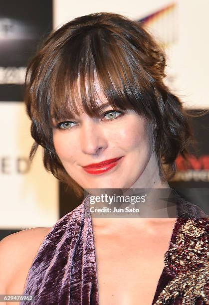 Milla Jovovich attends the world premiere of 'Resident Evil: The Final Chapter' at the Roppongi Hills on December 13, 2016 in Tokyo, Japan.