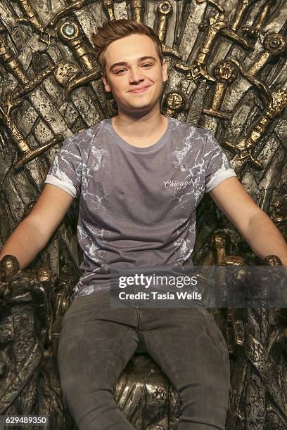 Actor Dean-Charles Chapman attends HBO's "Game of Thrones" Season 6 behind the scenes fan event at Hollywood & Highland on December 9, 2016 in...