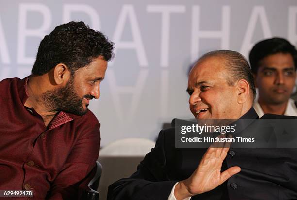 Film sound designer Resul Pookutty and Governor K. Sankaranarayanan at the release of Pookuttys autobiography in Malayalam Shabdatharapadham, at a...