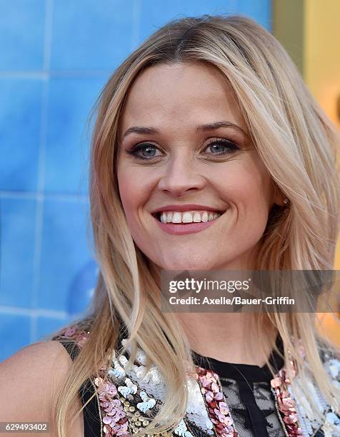 Actress Reese Witherspoon arrives at the Los Angeles Premiere of 'Sing' at the Microsoft Theater on December 3, 2016 in Los Angeles, California.
