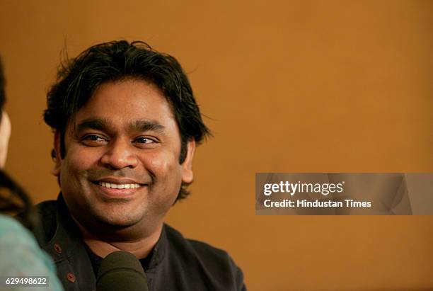 Bollywood Music Director AR Rahman at a press conference to launch an Magical Musical Nursery Rhyme Album for kids in Mumbai on wednesday