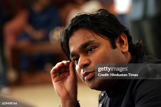 Bollywood Music Director AR Rahman at a press conference to launch an Magical Musical Nursery Rhyme Album for kids in Mumbai on wednesday