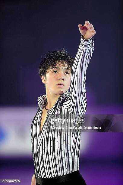 Shoma Uno of Japan performs in the Gala Exhibition during day four of the ISU Junior & Senior Grand Prix of Figure Skating Final at Palais Omnisports...