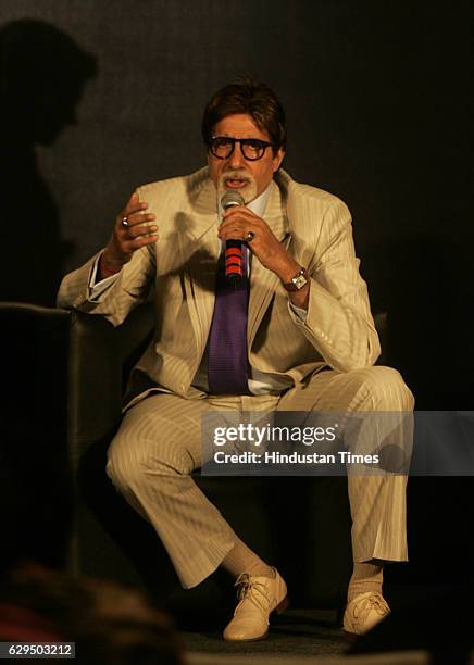 Bollywood film actor Amitabh Bachchan launches 'Bachchan Bol-Bachchan Speak' his vogging or vocal blogging service in Mumbai.