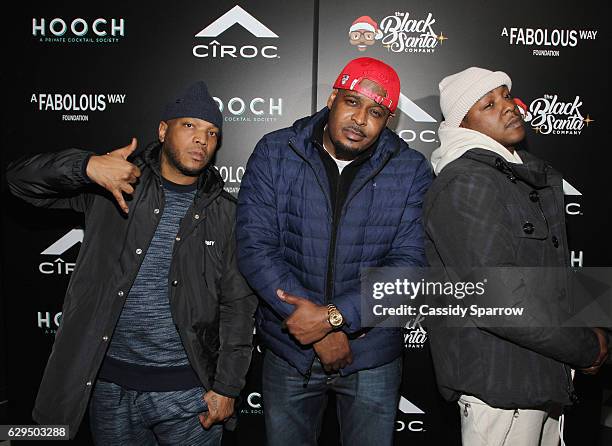 Styles P, Sheek Louch and Jadakiss of The Lox attend A Black Santa & Fabolous Way Foundation Winter Wonderland at The Chester on December 12, 2016 in...