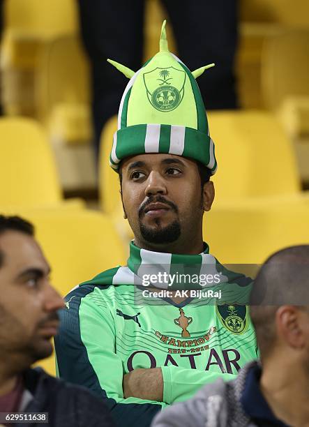 Fan of Al-Ahli Saudi FC during the Qatar Airways Cup match between FC Barcelona and Al-Ahli Saudi FC on December 13, 2016 in Doha, Qatar.