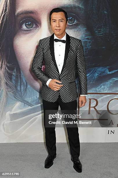 Donnie Yen attends a fan screening of "Rogue One: A Star Wars Story" at the BFI IMAX on December 13, 2016 in London, England.