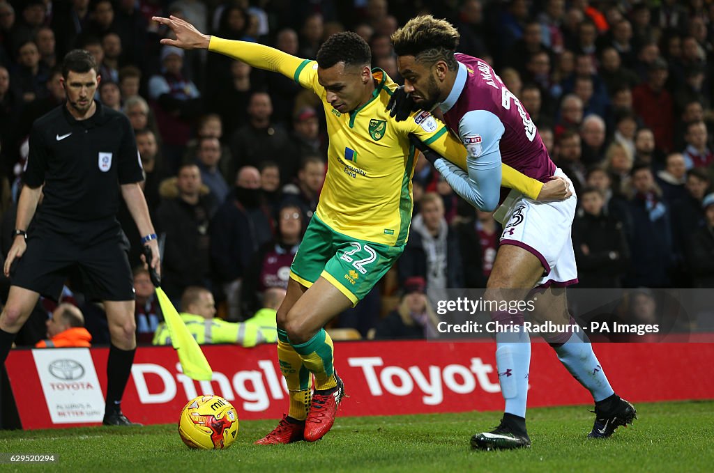 Norwich City v Aston Villa - Sky Bet Championship - Carrow Road