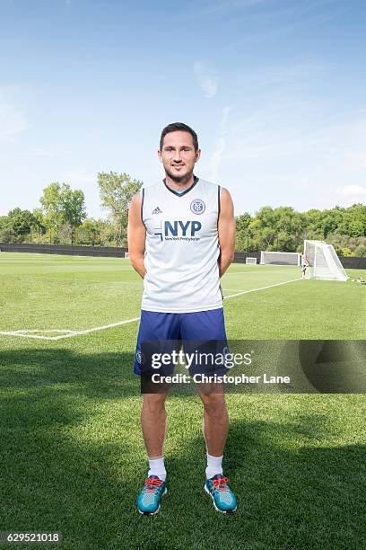 Soccer player Frank Lampard is photographed for Telegraph on August 19, 2016 at SUNY in Purchase, New York.