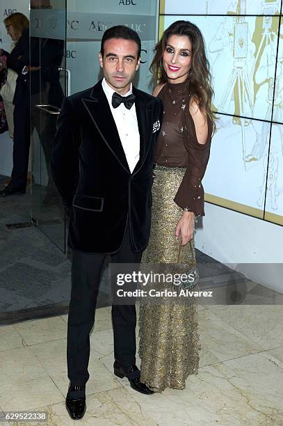 Enrique Ponce and Paloma Cuevas attend a dinner in honour of 'Mariano de Cavia', 'Mingote' and 'Luca de Tena' awards winners at ABC on December 13,...