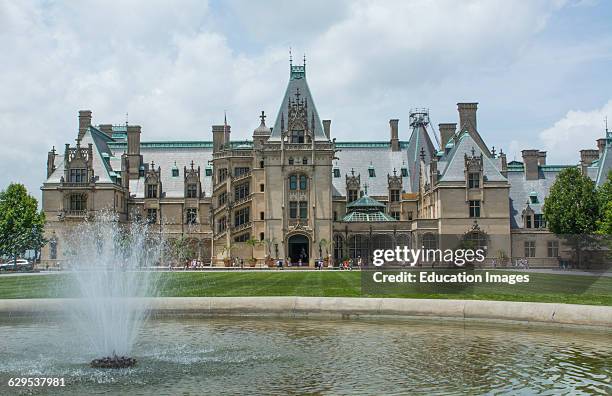 Asheville North Carolina historic Biltmore Estate home of Vanderbilt in 1895 largest private home in the USA.