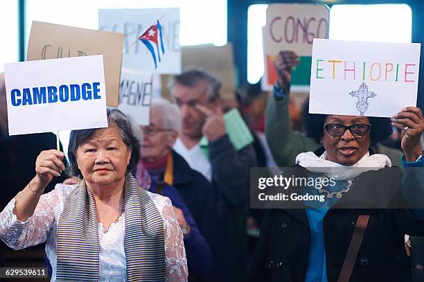 Saint-Eloi church. Migrants' Mass.