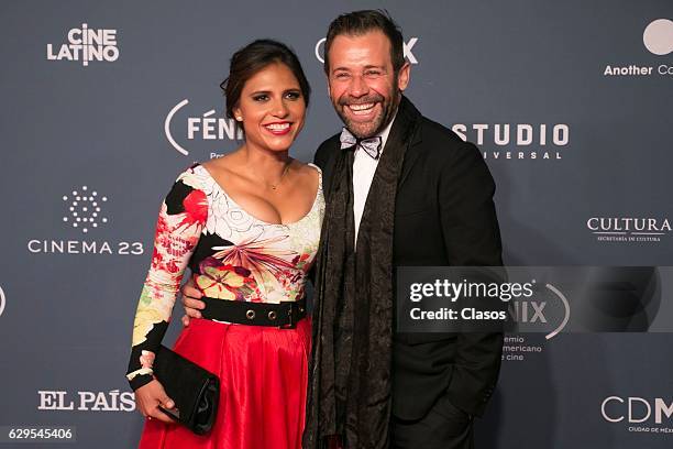 Juan Manuel Bernal poses for pictures during the red carpet of the Fenix Awards 2016 at Teatro de la Ciudad on December 07, 2016 in Mexico City,...