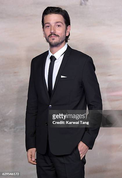 Diego Luna attends the launch event for "Rogue One: A Star Wars Story" at Tate Modern on December 13, 2016 in London, England.