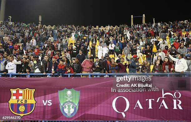 Fans during the Qatar Airways Cup match between FC Barcelona and Al-Ahli Saudi FC on December 13, 2016 in Doha, Qatar.