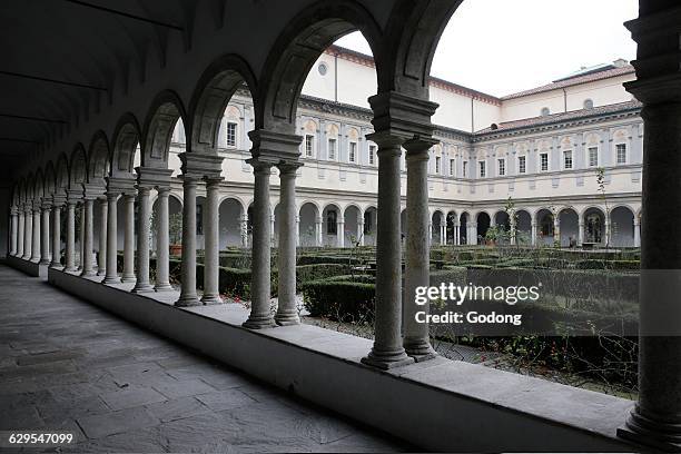 Theological university cloister, Milan.