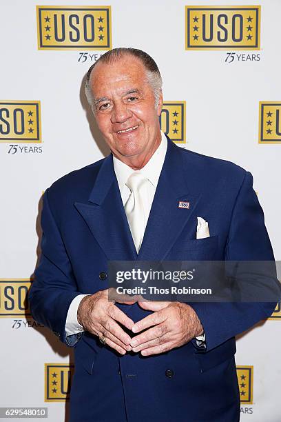 Actor Tony Sirico attends the USO 75th Anniversary Armed Forces Gala & Gold Medal Dinner at Marriott Marquis Times Square on December 13, 2016 in New...