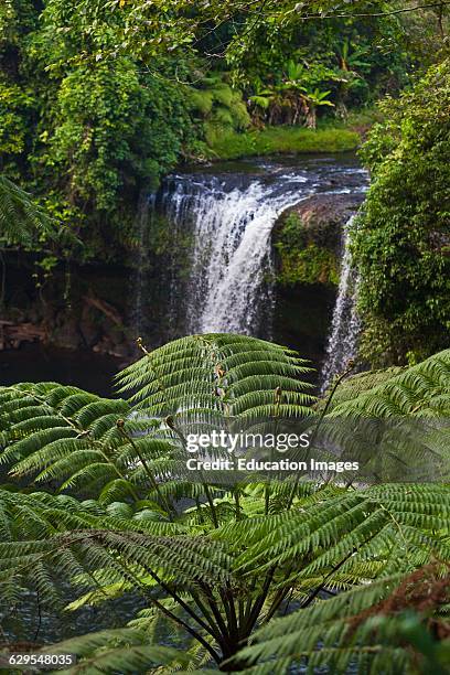 The Champee Waterfall Is Located On The Bolaven Plateau Near Pakse, Southern, Laos.