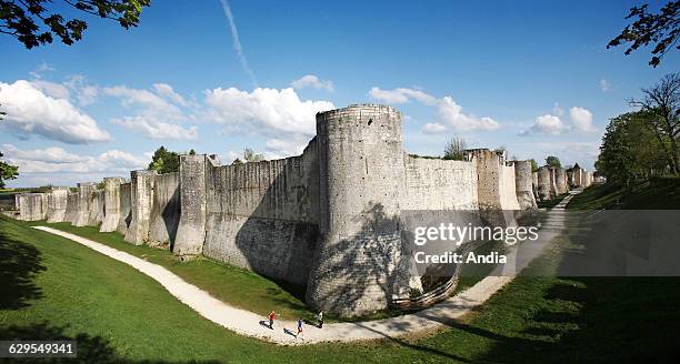 The medieval city of Provins listed UNESCO World Heritage Site. Here, the ramparts of the city..