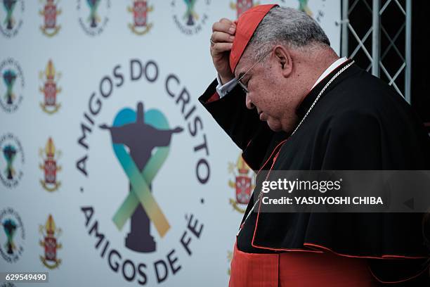 Cardinal Rio Metropolitan Archbishop Of Rio De Janeiro Photos and Premium High Res ...