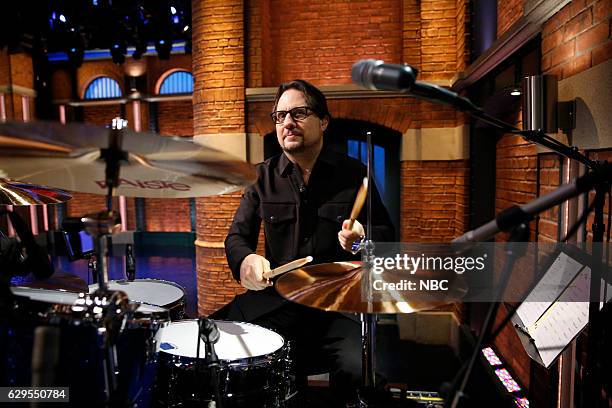 Episode 461 -- Pictured: Dave Lombardo of the band Suicidal Tendencies sits in with the 8G Band on December 13, 2016 --