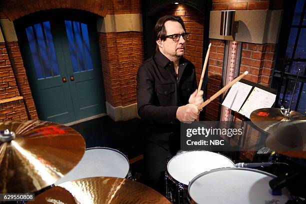 Episode 461 -- Pictured: Dave Lombardo of the band Suicidal Tendencies sits in with the 8G Band on December 13, 2016 --