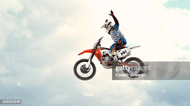 moto d'équitation - motocross photos et images de collection