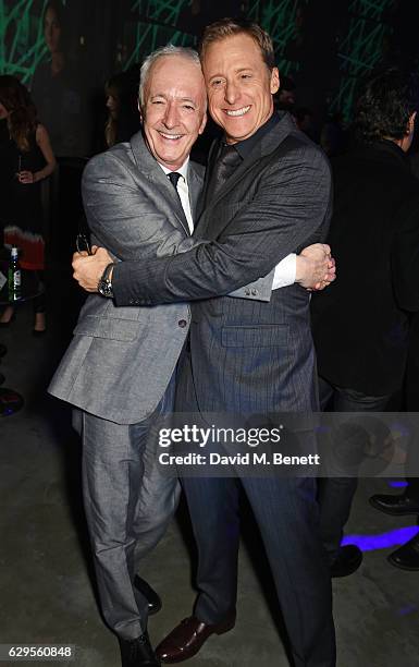 Anthony Daniels and Alan Tudyk attend the "Rogue One: A Star Wars Story" launch event after party at the Tate Modern on December 13, 2016 in London,...