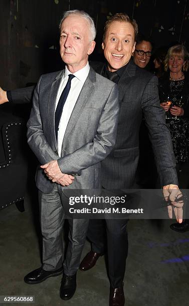 Anthony Daniels and Alan Tudyk attend the "Rogue One: A Star Wars Story" launch event after party at the Tate Modern on December 13, 2016 in London,...