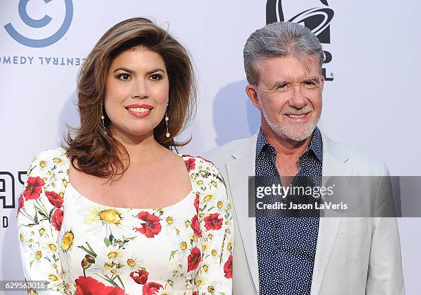 Actor Alan Thicke and wife Tanya Callau attend the Comedy Central Roast of Rob Lowe at Sony Studios on August 27, 2016 in Los Angeles, California.