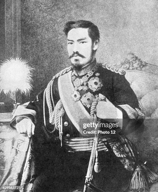 Mutsuhito Emperor of Japan from 1867. Photographing the Mikado was forbidden.