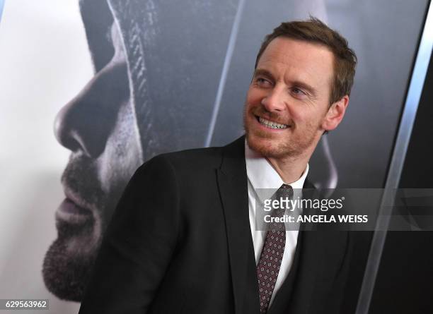Actor Michael Fassbender attends the Assassin's Creed special screening at AMC Empire on December 13, 2016 in New York City.
