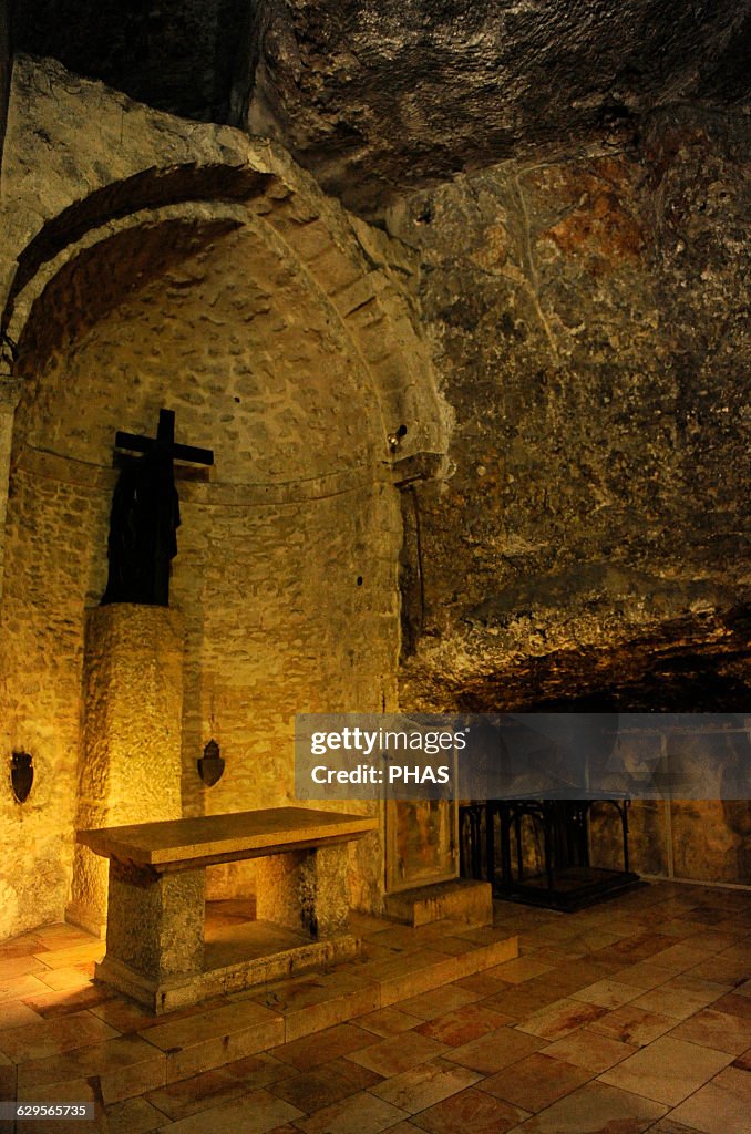 Israel. Jerusalem. Basilica of the Holy Sepulchre. Chapel of the Invention of the Cross.