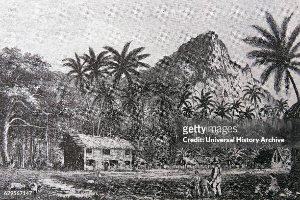 Home of John Adams on Pitcairn Island.
