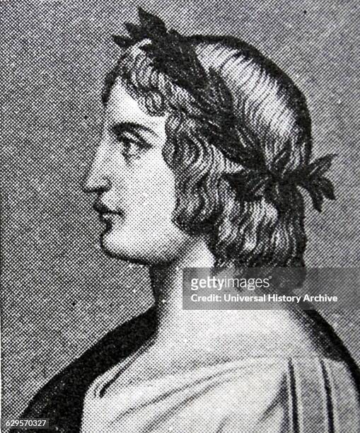 Portrait of Publius Vergilius Maro an ancient Roman poet of the Augustan period.