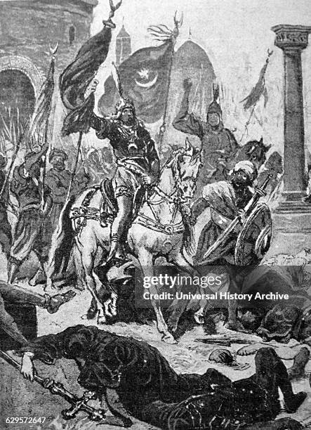 Painting the entry of Mehmed II into Constantinople