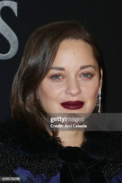 Actress Marion Cotillard attends the "Assassin's Creed" New York Premiere at AMC Empire 25 theater on December 13, 2016 in New York City.