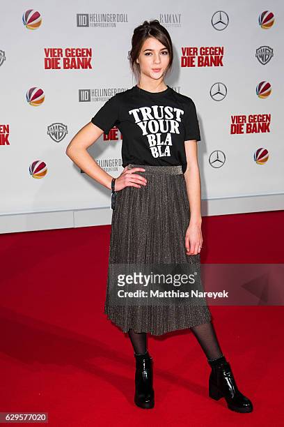 Lisa Marie Koroll attends the German premiere of the film 'Vier gegen die Bank' at CineStar on December 13, 2016 in Berlin, Germany.