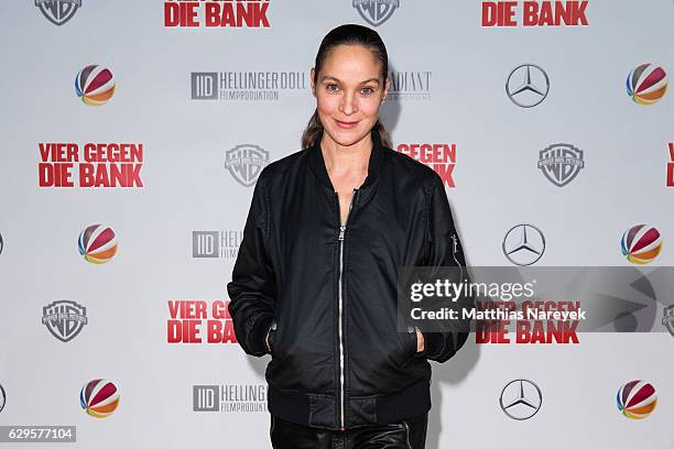 Jeanette Hain the German premiere of the film 'Vier gegen die Bank' at CineStar on December 13, 2016 in Berlin, Germany.