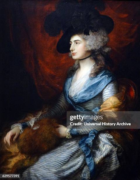 Mrs. Sarah Siddons by Thomas Gainsborough 1785. Sarah Siddons was a Welsh-born actress, the best-known tragedienne of the 18th century