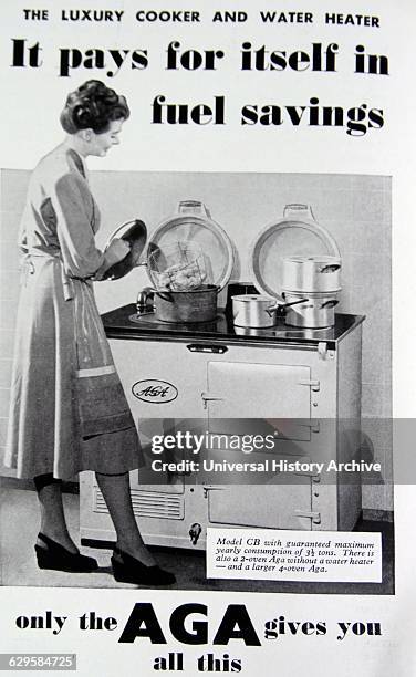 Advert for a 1950's AGA Cooker. Dated 20th Century