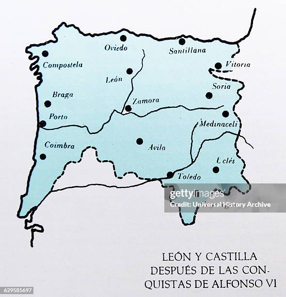 Leon Map 84 King Alfonso Vi Of León Stock Photos, High-Res Pictures, and Images ...