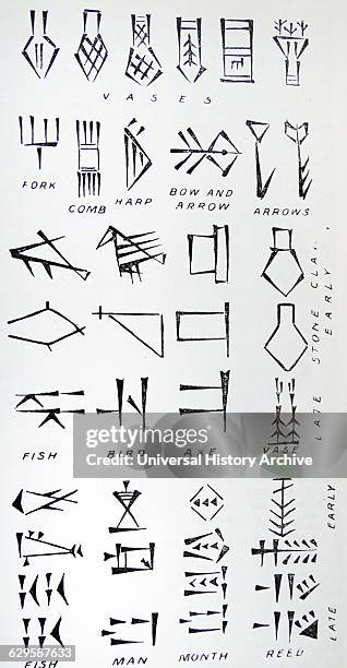 Ancient Logograms Ancient Language Symbols Photos and Premium High Res Pictures - Getty ...